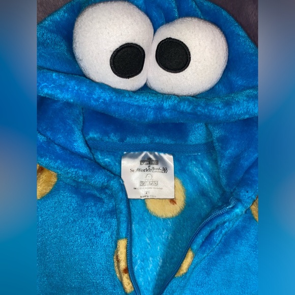 Sesame Street Cookie Monster Zip-up Jacket - Picture 2 of 4